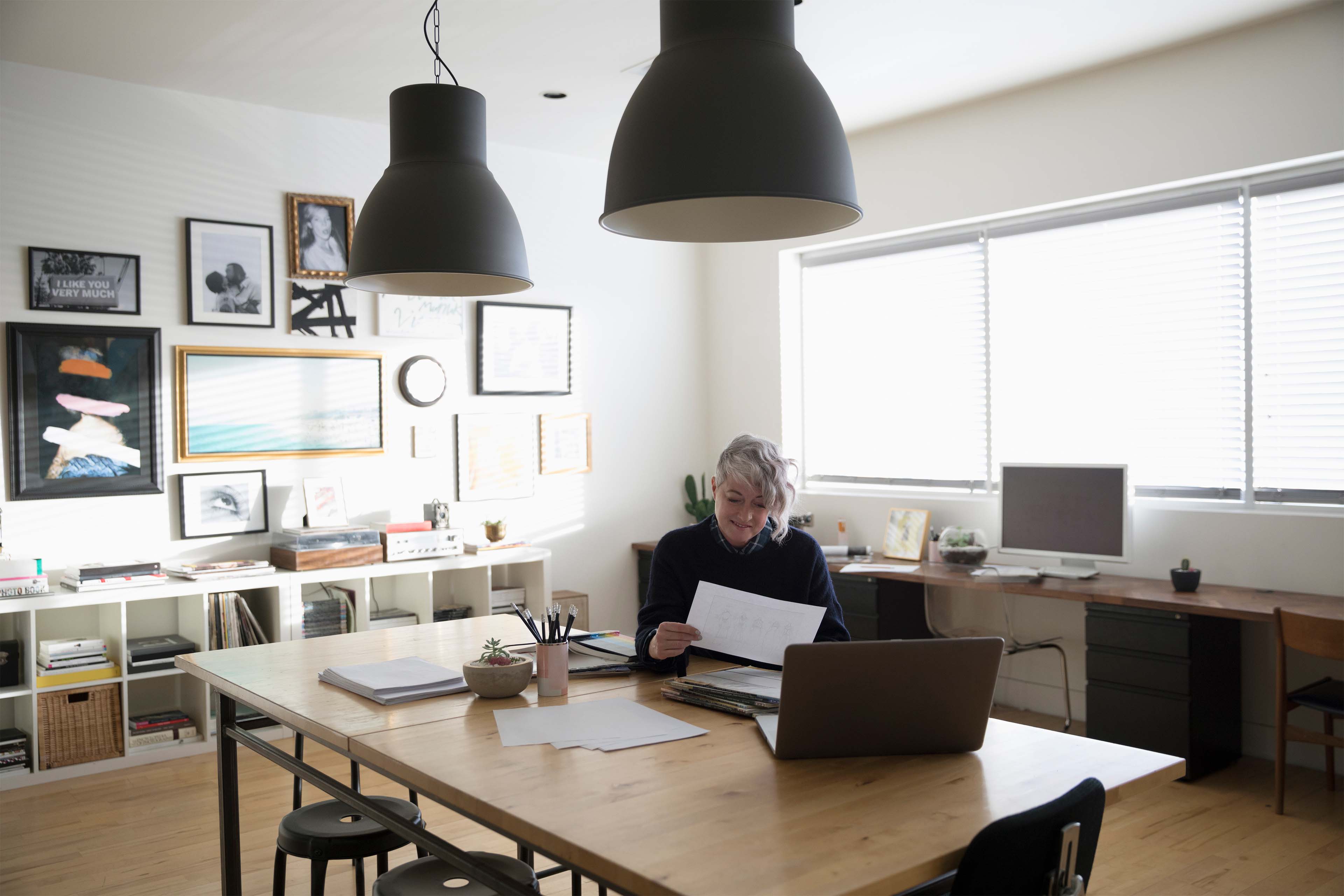 Women working from home
